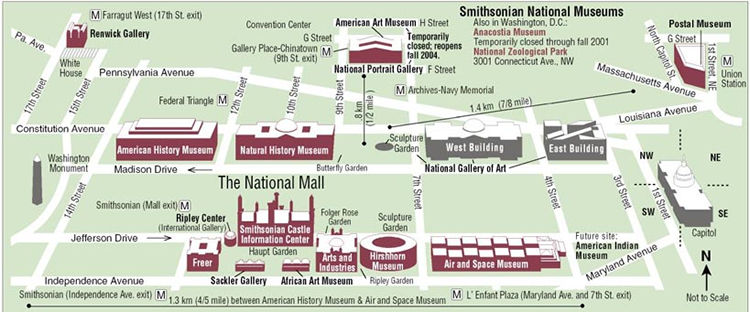 Smithsonian Location Map