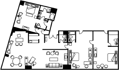 Presidential Suite Floor Plan